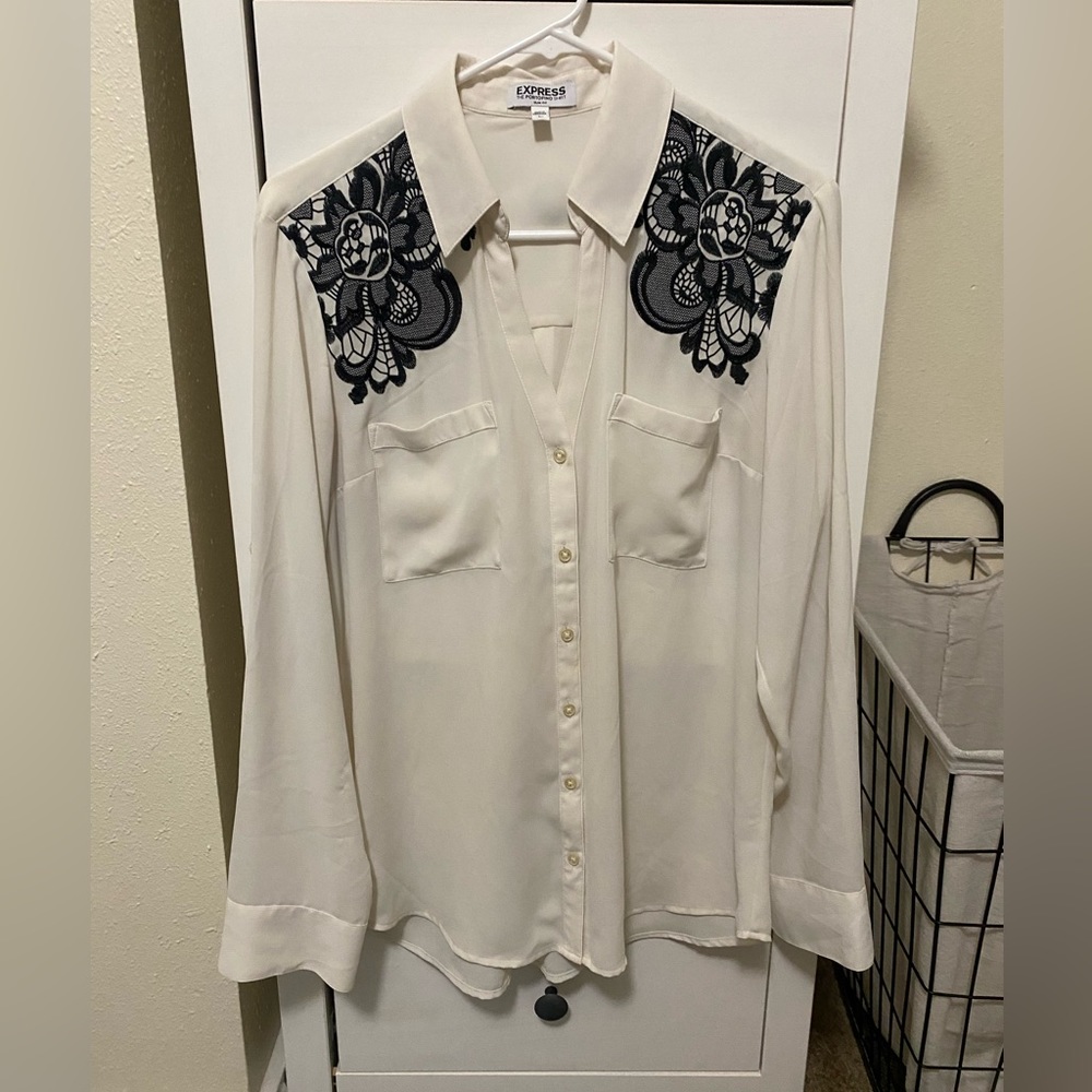 White with Black Lace Express Portofino